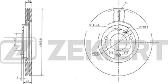 Zekkert BS-5038 - Discofreno autozon.pro