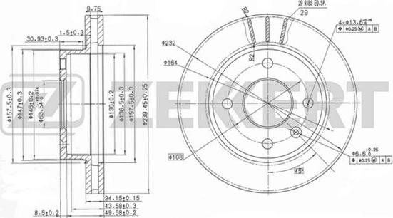 Zekkert BS-5037 - Discofreno autozon.pro