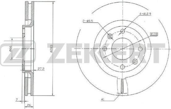 Zekkert BS-5024 - Discofreno autozon.pro