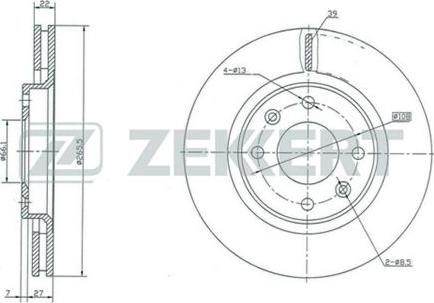 Zekkert BS-5028 - Discofreno autozon.pro