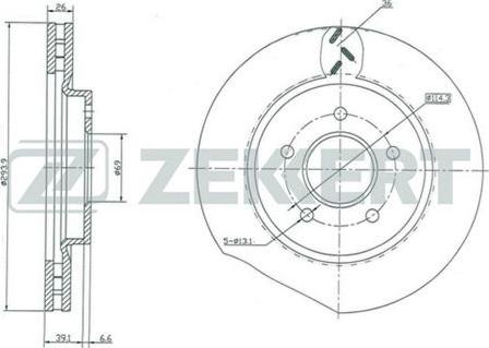 Zekkert BS-5023 - Discofreno autozon.pro