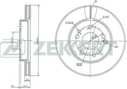 Zekkert BS-5022 - Discofreno autozon.pro