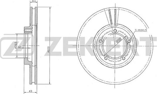 Zekkert BS-5075 - Discofreno autozon.pro