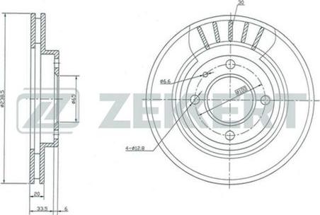 Zekkert BS-5070 - Discofreno autozon.pro