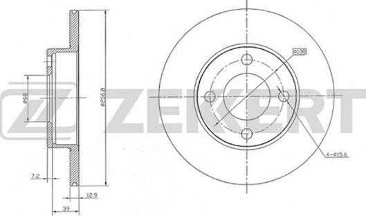 Zekkert BS-5071 - Discofreno autozon.pro