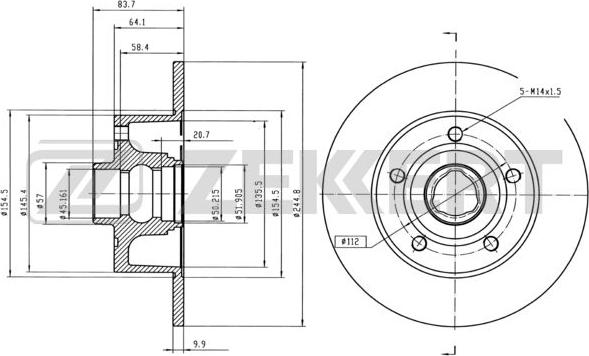 Zekkert BS-5194BZ - Discofreno autozon.pro