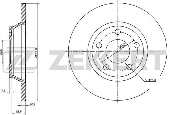 Zekkert BS-5196 - Discofreno autozon.pro