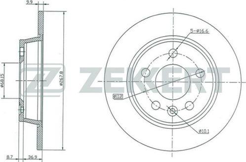 Zekkert BS-5197 - Discofreno autozon.pro