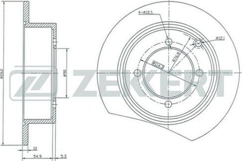 Zekkert BS-5140 - Discofreno autozon.pro