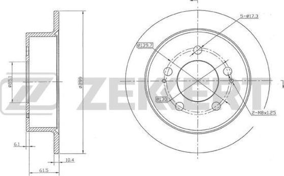 Zekkert BS-5148 - Discofreno autozon.pro