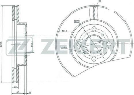 Zekkert BS-5147 - Discofreno autozon.pro