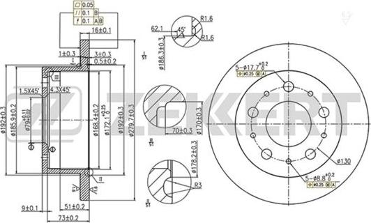 Zekkert BS-5151 - Discofreno autozon.pro