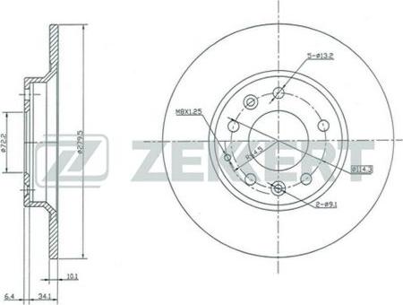 Zekkert BS-5161 - Discofreno autozon.pro