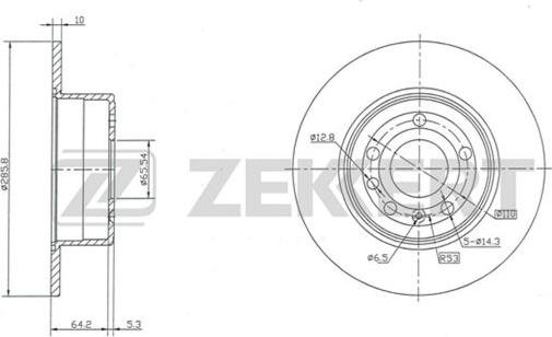 Zekkert BS-5163 - Discofreno autozon.pro