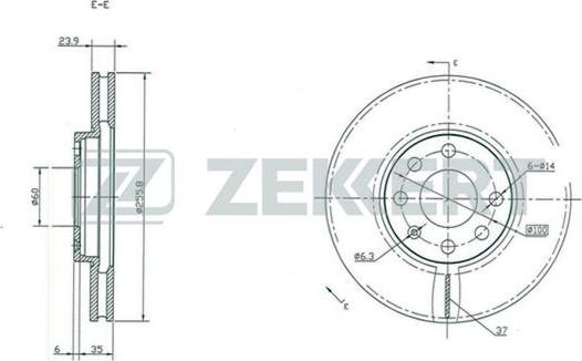 Zekkert BS-5100 - Discofreno autozon.pro