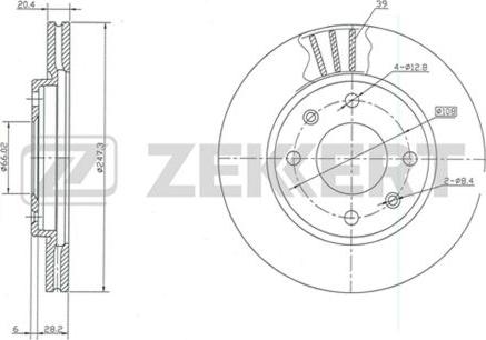 Zekkert BS-5115 - Discofreno autozon.pro