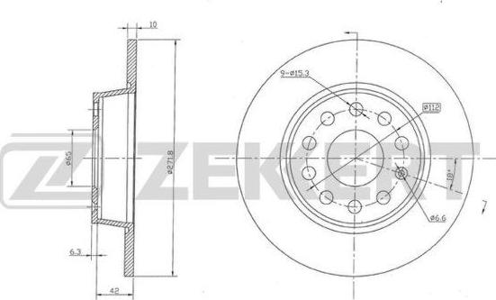 Zekkert BS-5116 - Discofreno autozon.pro