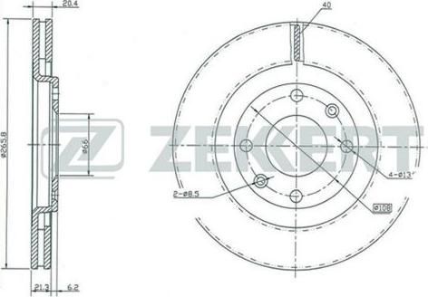 Zekkert BS-5113 - Discofreno autozon.pro