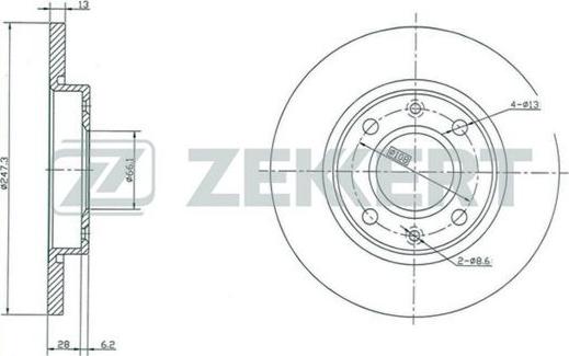 Zekkert BS-5117 - Discofreno autozon.pro