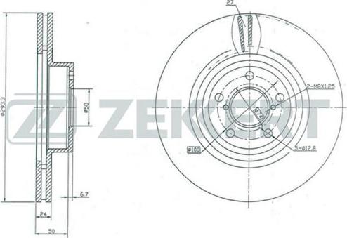 Zekkert BS-5182 - Discofreno autozon.pro