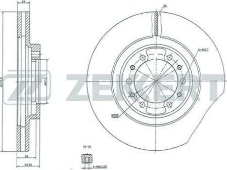 Zekkert BS-5134 - Discofreno autozon.pro