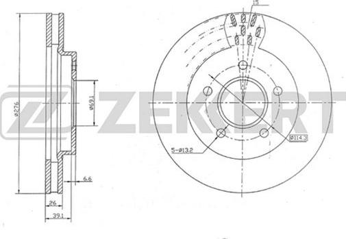 Zekkert BS-5136 - Discofreno autozon.pro