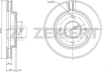 Zekkert BS-5133 - Discofreno autozon.pro