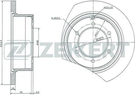 Zekkert BS-5137 - Discofreno autozon.pro