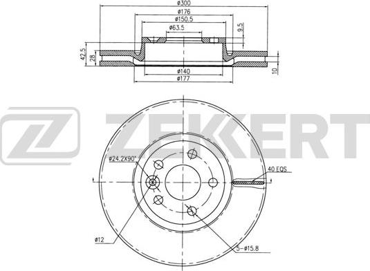 Zekkert BS-5125B - Discofreno autozon.pro