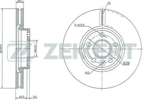 Zekkert BS-5125 - Discofreno autozon.pro