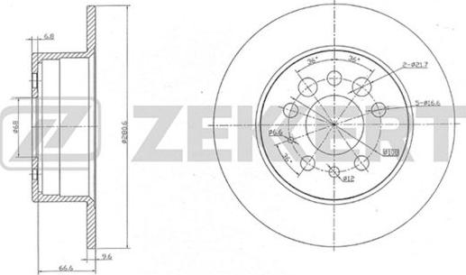 Zekkert BS-5120 - Discofreno autozon.pro