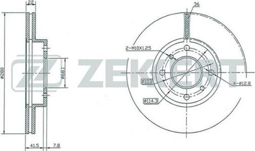 Zekkert BS-5177 - Discofreno autozon.pro