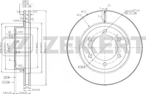 Zekkert BS-5894 - Discofreno autozon.pro