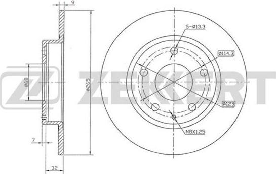 Zekkert BS-5891 - Discofreno autozon.pro