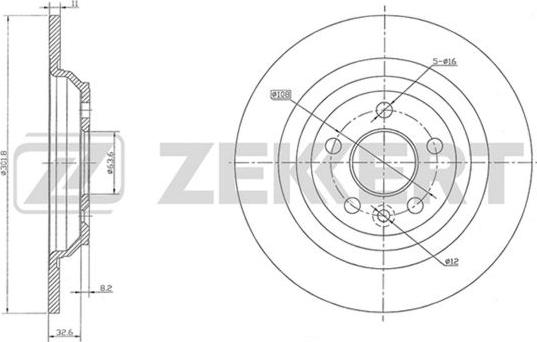 Zekkert BS-5844 - Discofreno autozon.pro