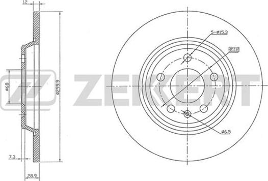 Zekkert BS-5842 - Discofreno autozon.pro