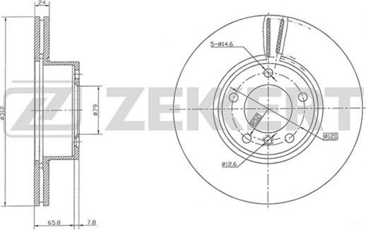 Zekkert BS-5852 - Discofreno autozon.pro