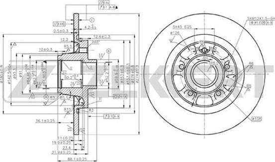 Zekkert BS-5869 - Discofreno autozon.pro