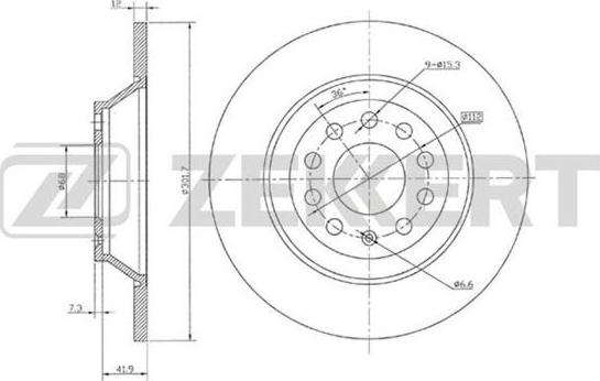 Zekkert BS-5864 - Discofreno autozon.pro