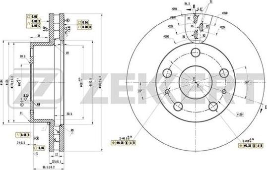 Zekkert BS-5866 - Discofreno autozon.pro