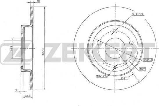 Zekkert BS-5819 - Discofreno autozon.pro