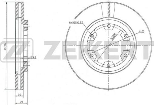 Zekkert BS-5815 - Discofreno autozon.pro