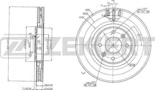 Zekkert BS-5812 - Discofreno autozon.pro