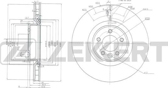 Zekkert BS-5889 - Discofreno autozon.pro