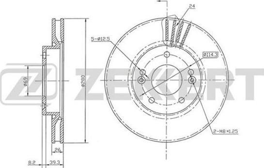 Zekkert BS5882 - Discofreno autozon.pro