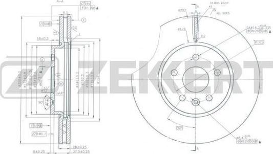 Zekkert BS-5836 - Discofreno autozon.pro