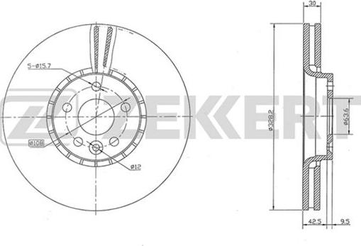 Zekkert BS-5832 - Discofreno autozon.pro