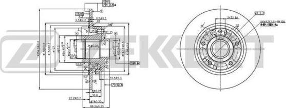 Zekkert BS-5878 - Discofreno autozon.pro