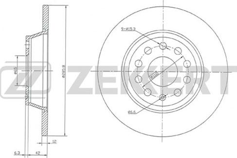 Zekkert BS-5398 - Discofreno autozon.pro