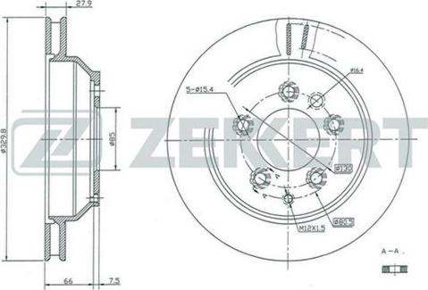 Zekkert BS-5392 - Discofreno autozon.pro